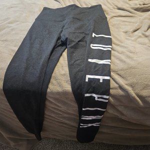 NWT VS PINK HIGH WAIST COTTON FULL LENGTH CAMO LEGGINGS SMALL